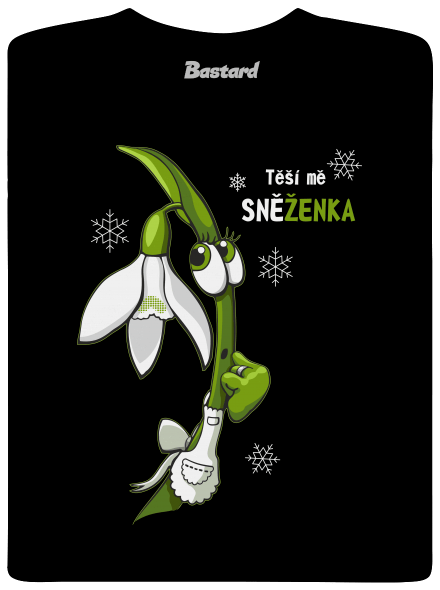 Sněženka a Tulipán dětské tričko Black