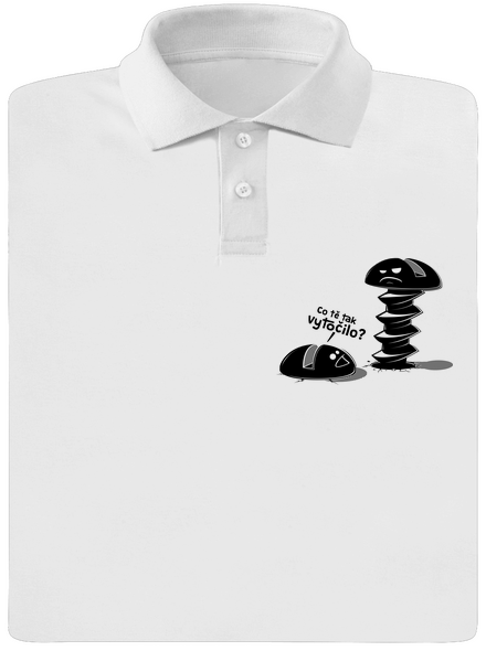 Vytočenej pánská polokošile White