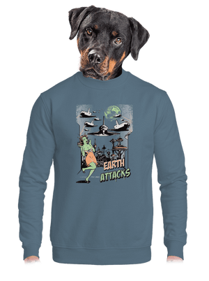 unisex mikina bez kapuce