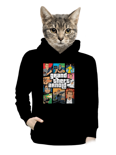 Grand Theft Arnold dámská mikina klokanka Black