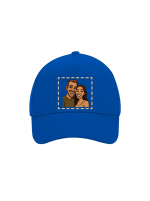 Karikatura z vlastní fotky kšiltovka baseballka Bright Royal