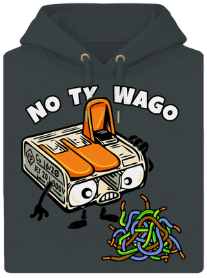 Wago svorka unisex mikina premium Charcoal