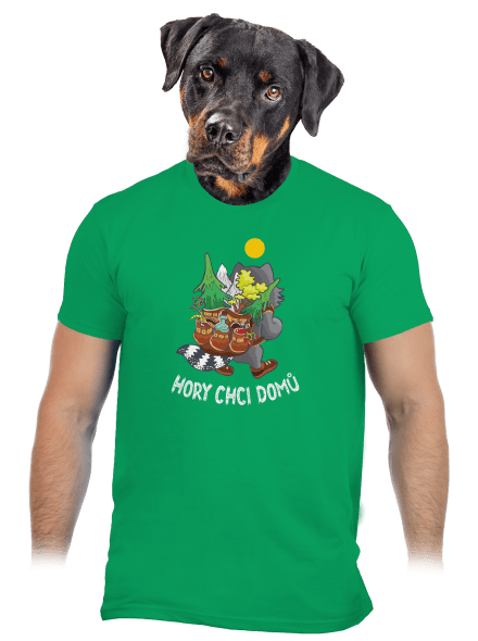 Hory chci domů pánské tričko Kelly Green