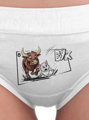 Kočičí horoskop: Býk dámské kalhotky White