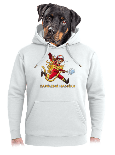 Zapálený hasič a hasička unisex mikina premium Snowwhite