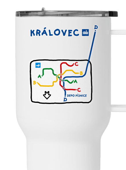 Metro Královec termohrnek White