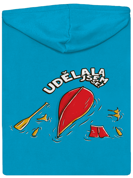 Udělal jsem se dámská mikina na zip Blue Atol