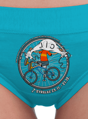 Cyklistický horoskop: Střelec dámské kalhotky Turquoise