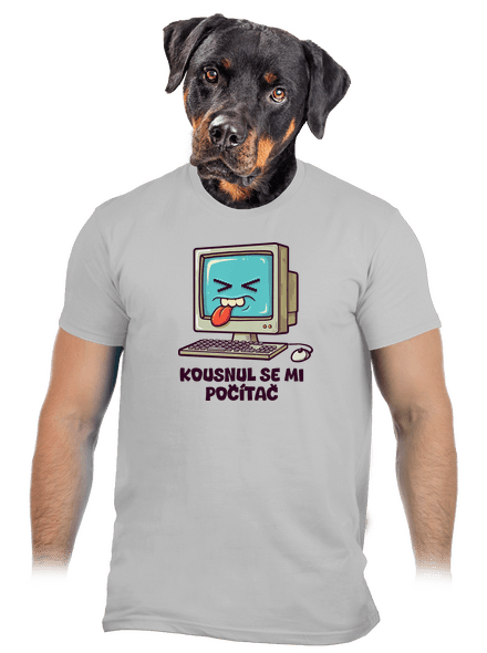 Kousnul se mi počítač pánské tričko Pacific Grey