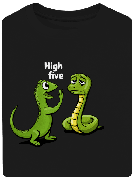 High Five unisex tričko oversized Black