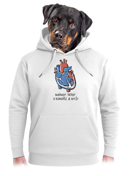 V komoře je myš unisex mikina premium Snowwhite