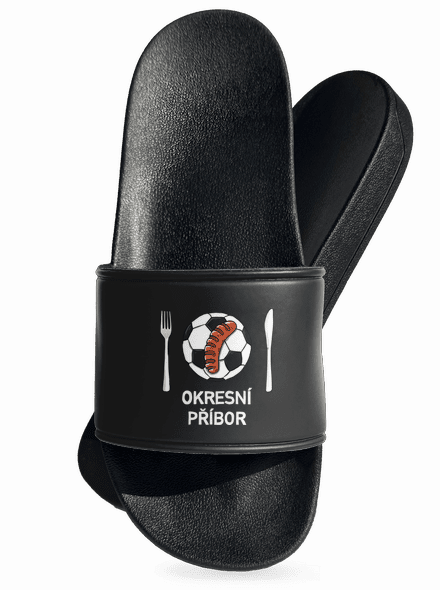 Okresní příbor pantofle Black