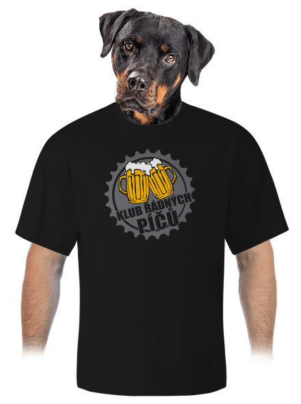 Klub řádných píčů unisex tričko oversized Black