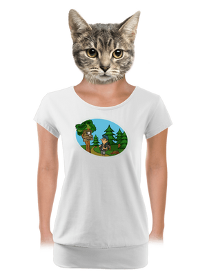 dámské tričko s lemem