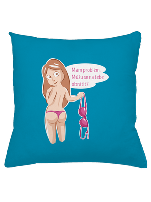 Můžu se obrátit? polštář Blue Turquoise