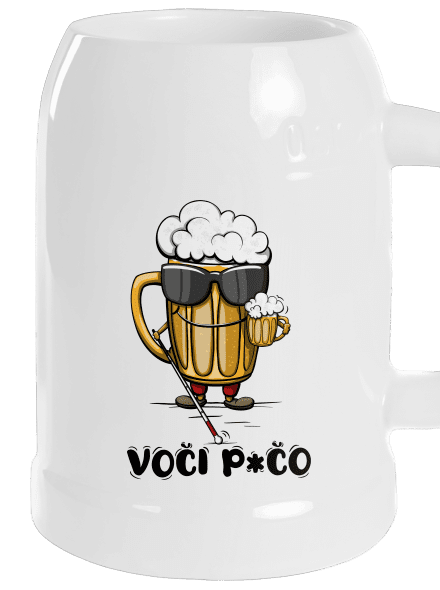 Voči p*čo půllitr White