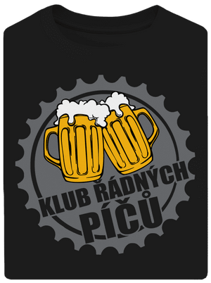 Klub řádných píčů unisex tričko oversized Black