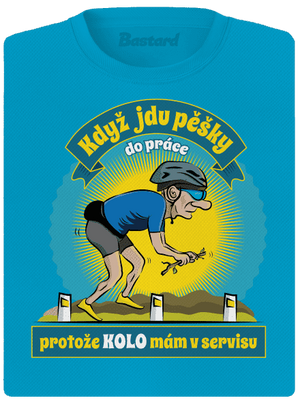 Závislost na kole dámské sportovní tričko Blue Atol