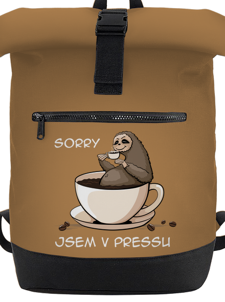 V pressu batoh Caramel