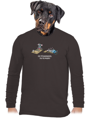 Co tě nezabije pánské dlouhý rukáv Bear Brown