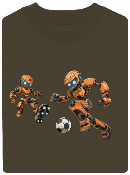 AI fotbal unisex mikina bez kapuce Urban Khaki