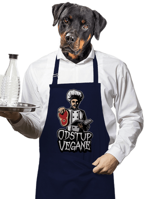 Odstup vegane zástěra Navy