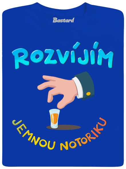 Jemná notorika pánské dlouhý rukáv Royal Blue