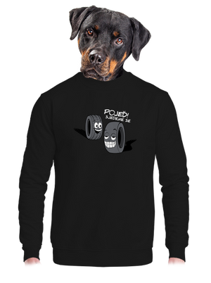 unisex mikina bez kapuce