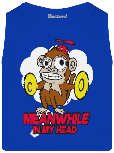 Monkey in my head pánské tílko Royal Blue