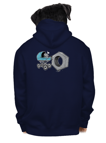 Správná matka pánská mikina na zip Navy