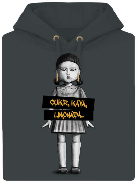 Cukr, káva, limonáda unisex mikina premium Charcoal