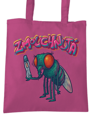 Zmouchnutá taška Fuchsia