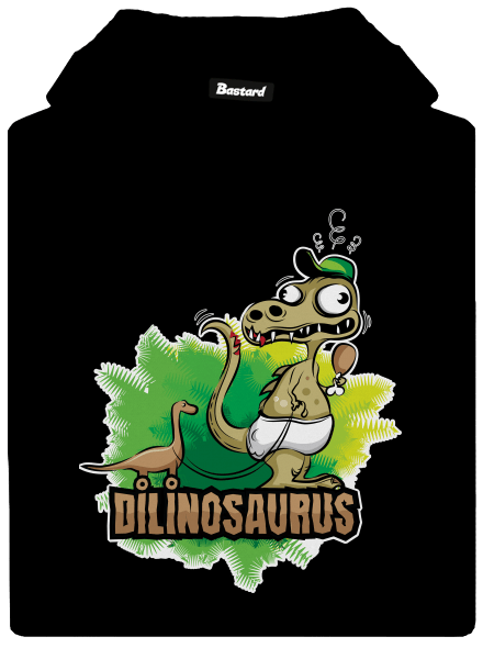 Dilinosaurus pánská mikina klokanka Black