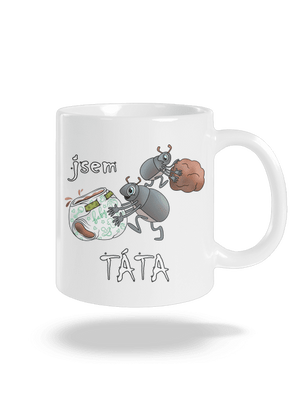 Jsem táta a máma klasický hrnek White