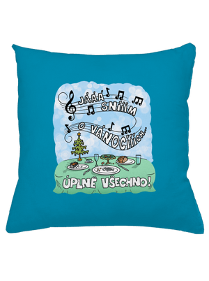 Sním o Vánocích polštář Blue Turquoise