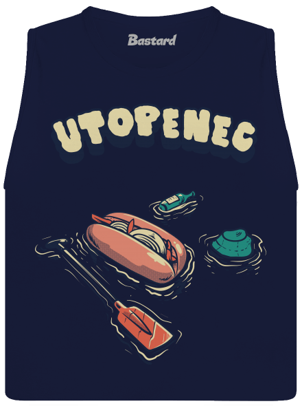 Utopenec dámské tílko volné Navy