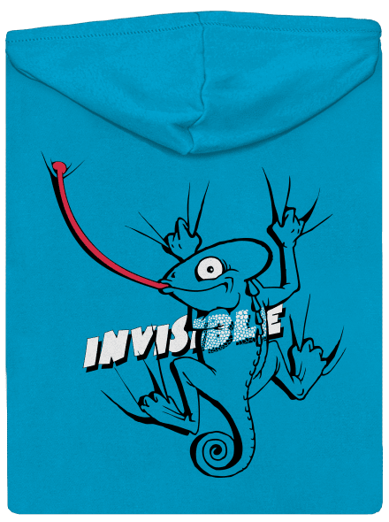 Invisible chameleon dámská mikina na zip Blue Atol