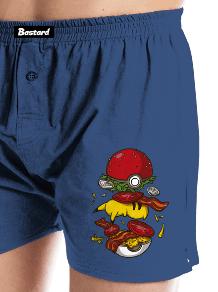 Pokémon burger pánské trenky Blue