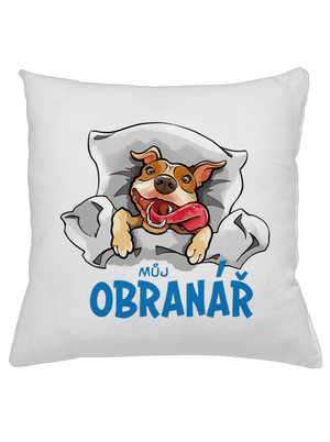 Můj obranář polštář White