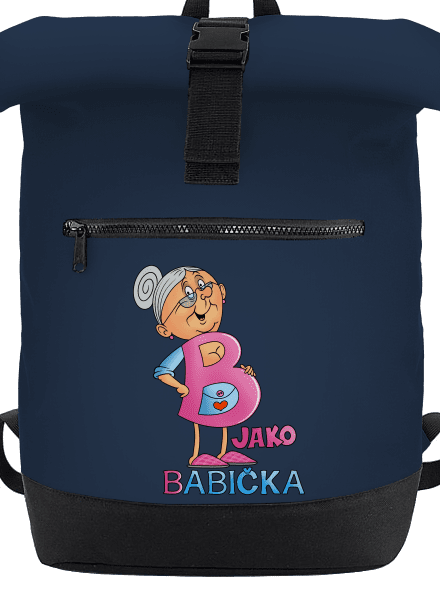 B jako babička batoh French Navy