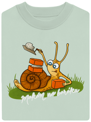 Makám na baráku unisex mikina bez kapuce Blush Mint