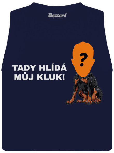 Tady hlídám já dámské tílko volné Navy
