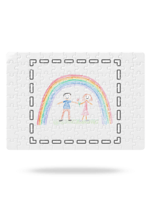 Dětské kresby - nahraj vlastní puzzle White