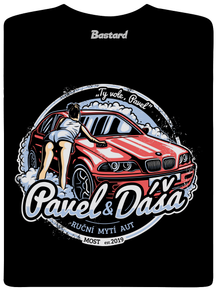 Automyčka Pavel pánské tričko Black