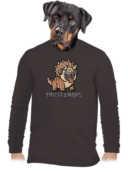 Triceramops pánské dlouhý rukáv Bear Brown