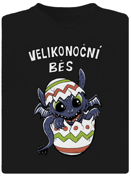 Velikonoční běs dětské sportovní tričko Black