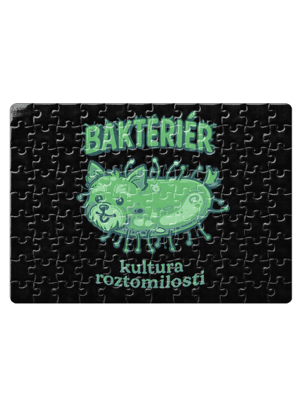 Bakteriér puzzle White