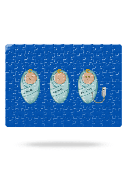 AI baby puzzle White