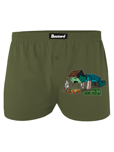 Kostky jsou vrženy pánské trenky Khaki