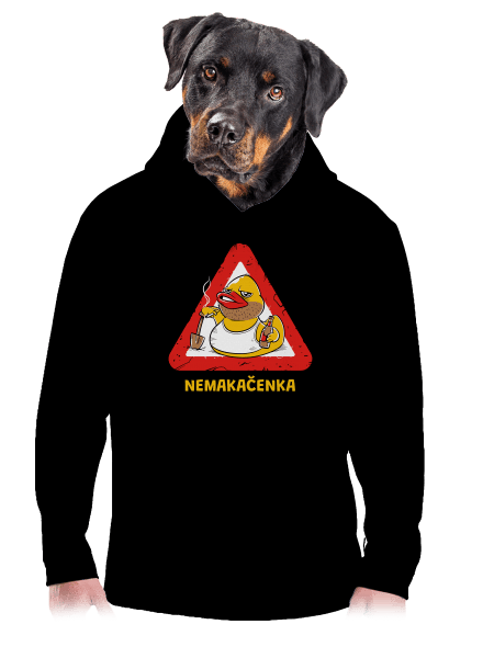 Nemakačenka pánská mikina klokanka Black